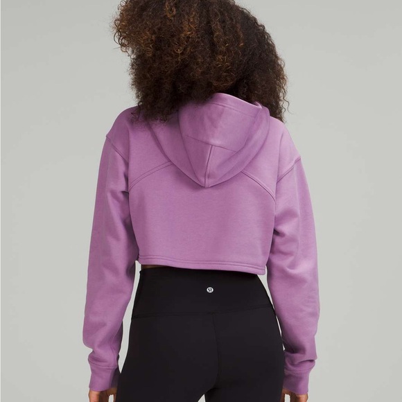 Lululemon Athletica Lavender Wisteria purple Cropped Hoodie - Picture 5 of 14